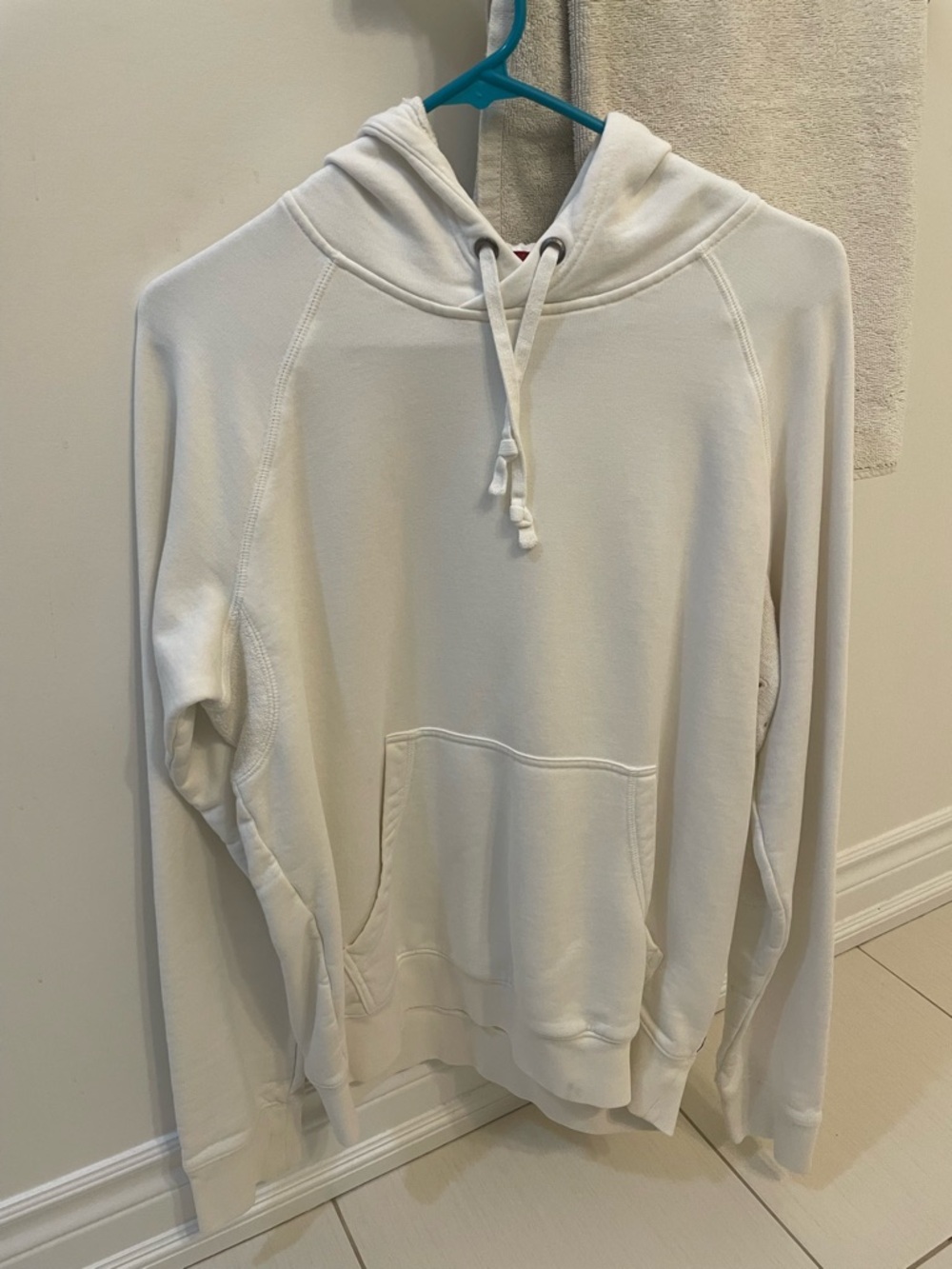 Armani white hoodie